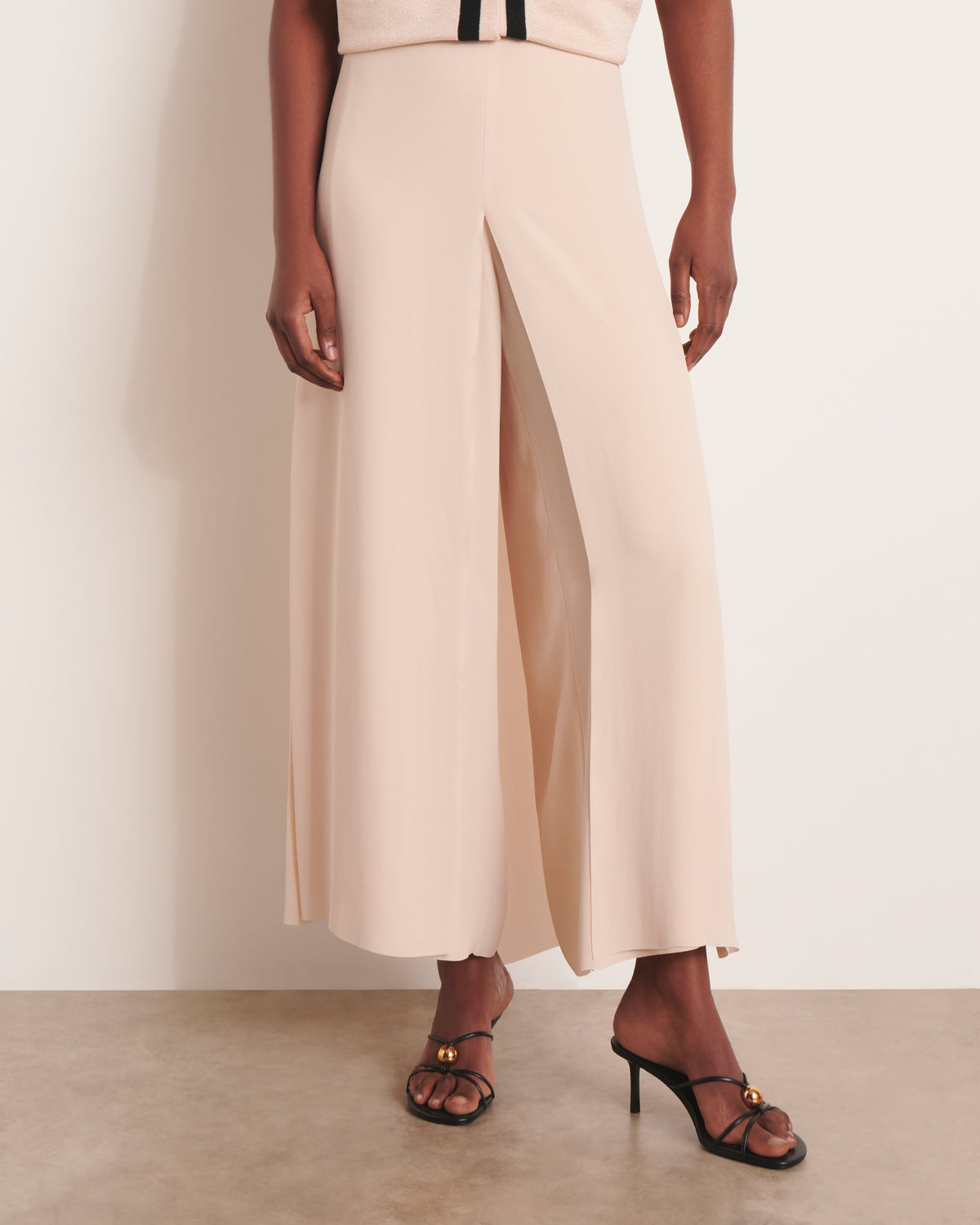 Pantalon beige large et fluide PLAZA13/13151/012