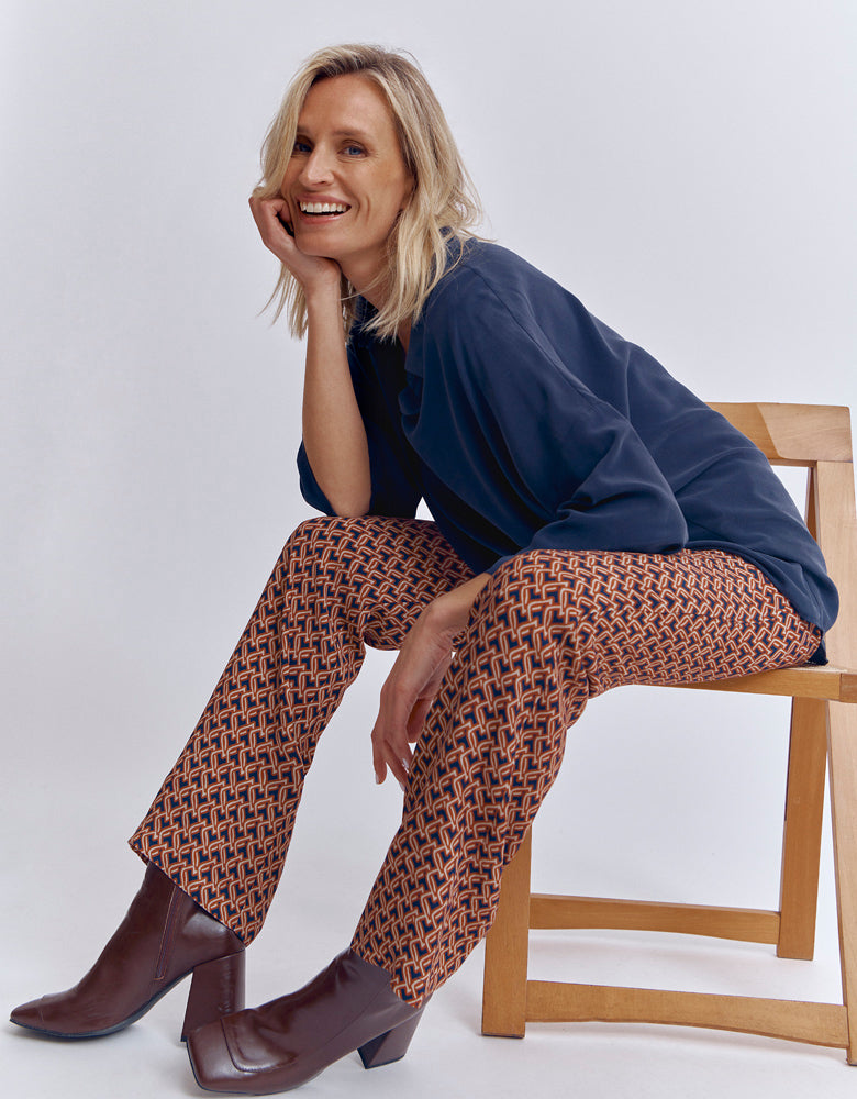 Pantalon fluide imprimé POPSTAR/86181/555