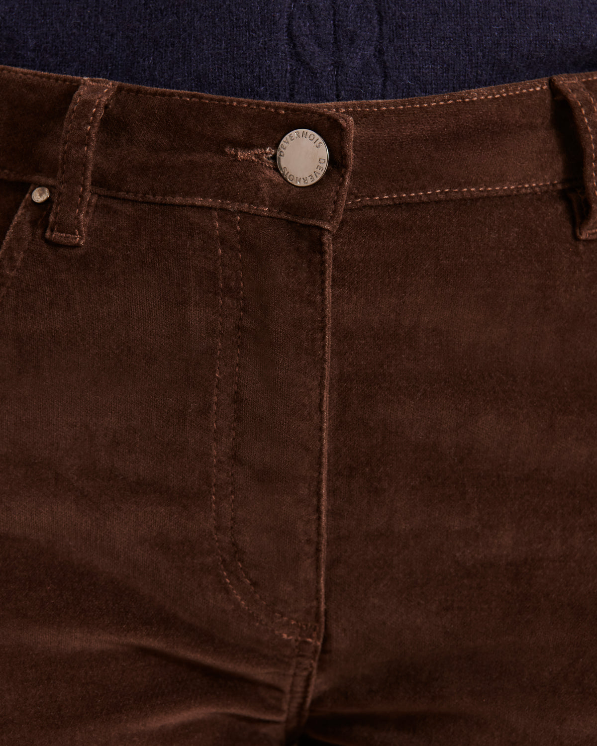 Pantalon flare en velours POUNO12/12069/046