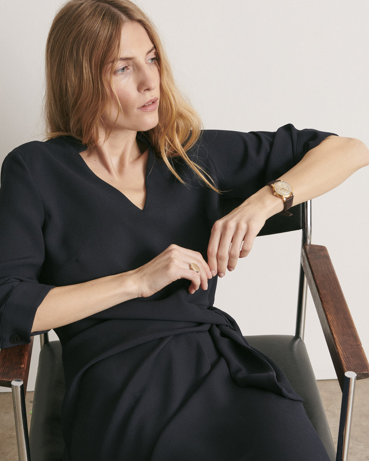 Robe courte drapée RESPLENDISSANTE/11137/317