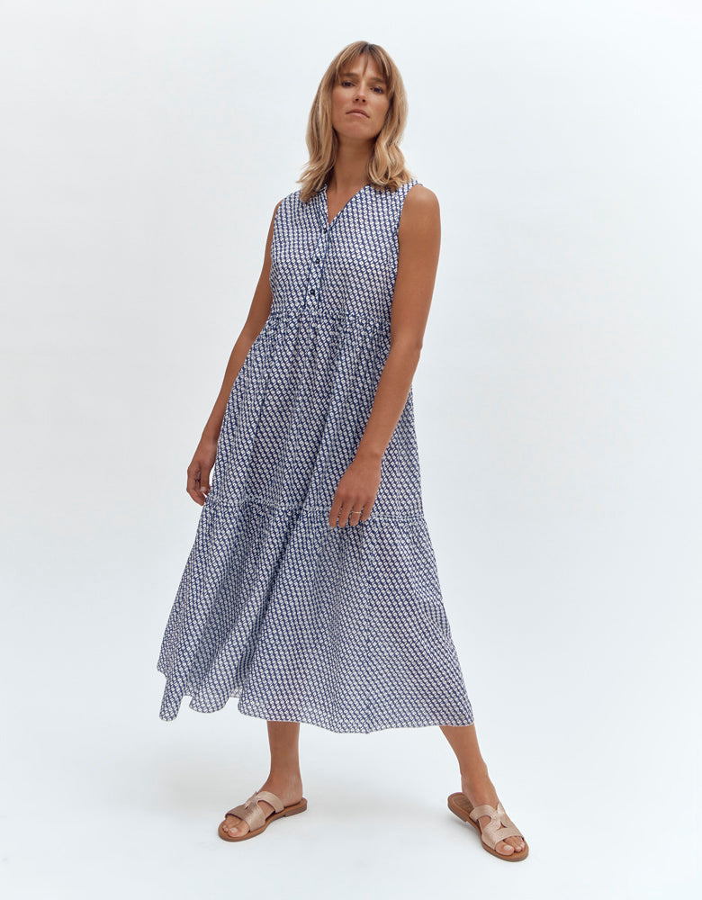 Robe midi à volants RICCI-WEEK/87235/630