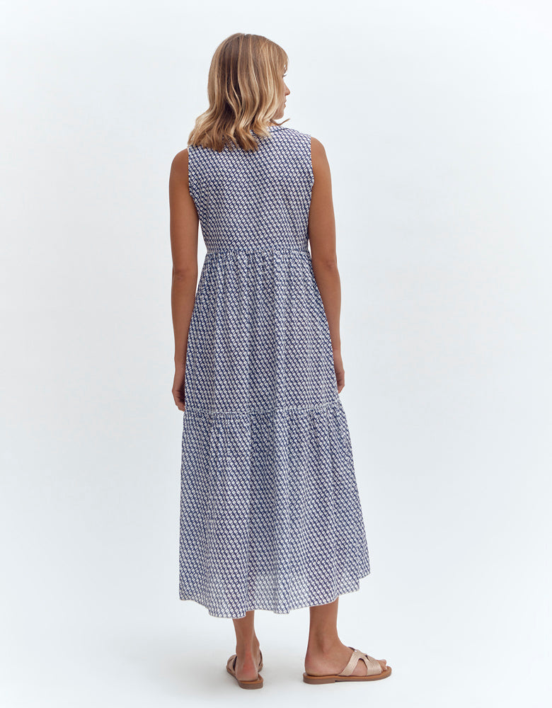 Robe midi à volants RICCI-WEEK/87235/630