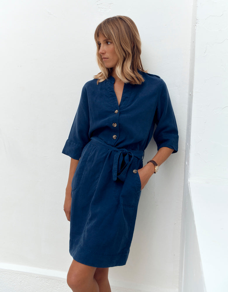 Vestido corto camisero RIVIO/87255/306
