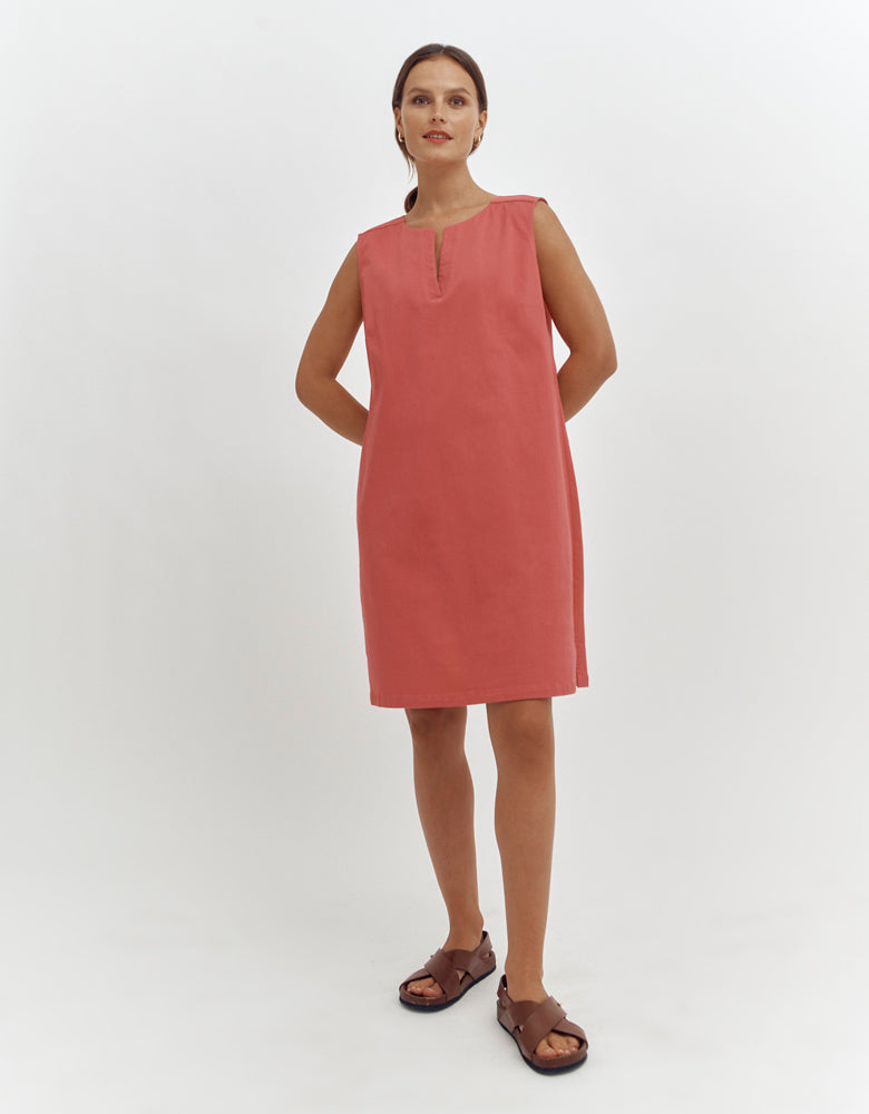 Robe courte sans manches ROCHER-BIS/87249/393