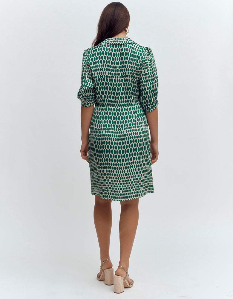 Robe courte chemisier cache-coeur ROMY/87132/521