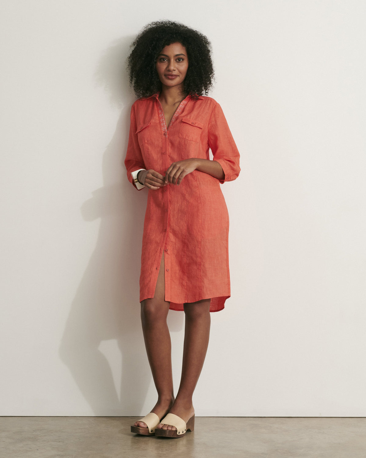 Robe courte chemise ROSELINE11/11109/083