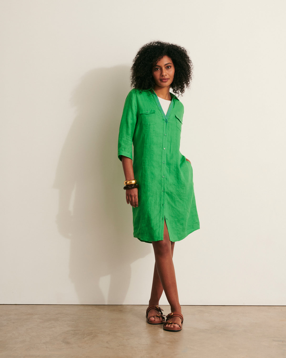 Robe courte chemise ROSELINE11/11109/199