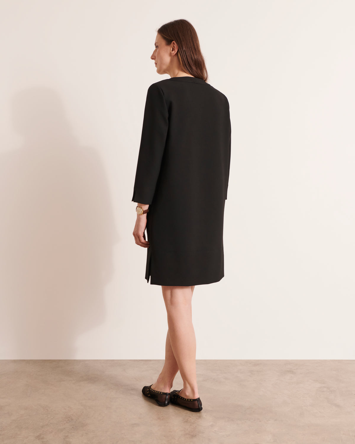Robe courte droite stretch ROUGETTE12/12085/500