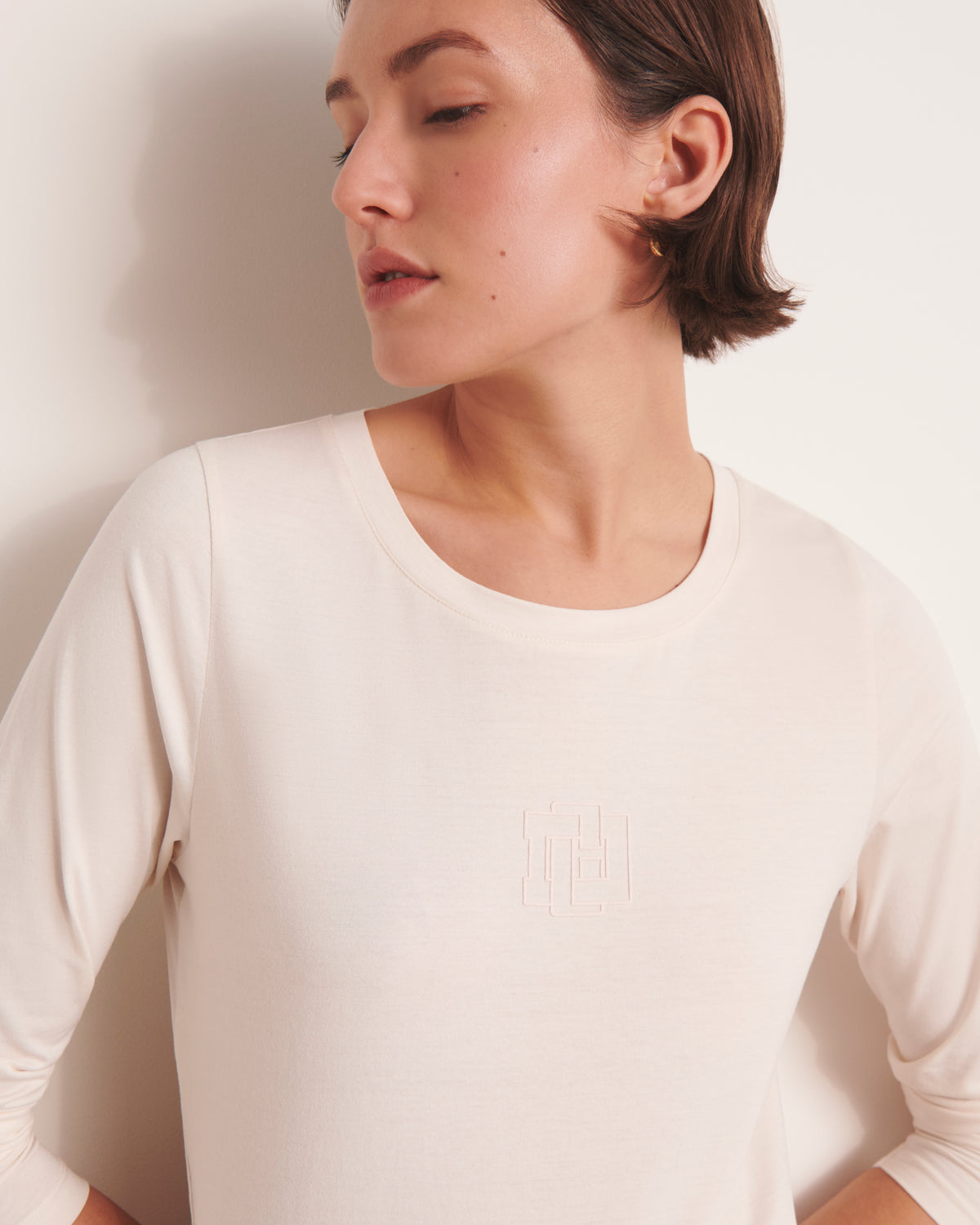 Tee-shirt beige TIMARIN13-BIS/13099/012
