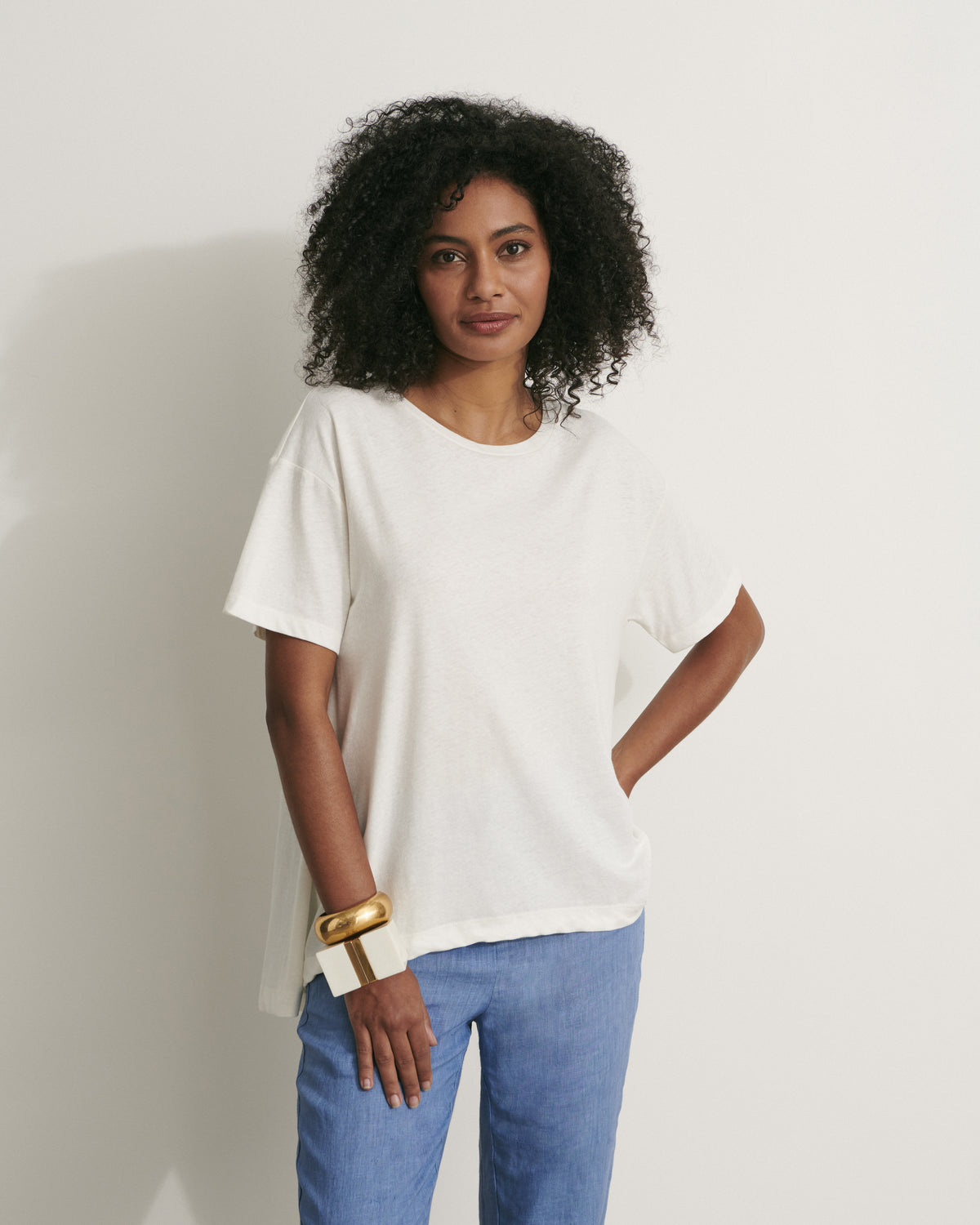 Tee-shirt coupe trapèze TRAPEZE/11235/003