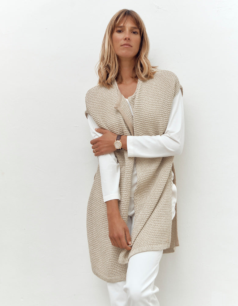 Veste maille point de riz irisée VALDINIS/87020/932
