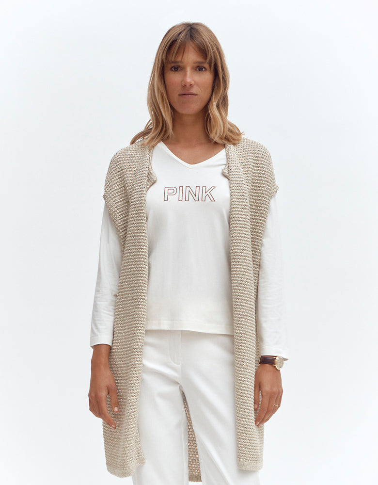 Veste maille point de riz irisée VALDINIS/87020/932