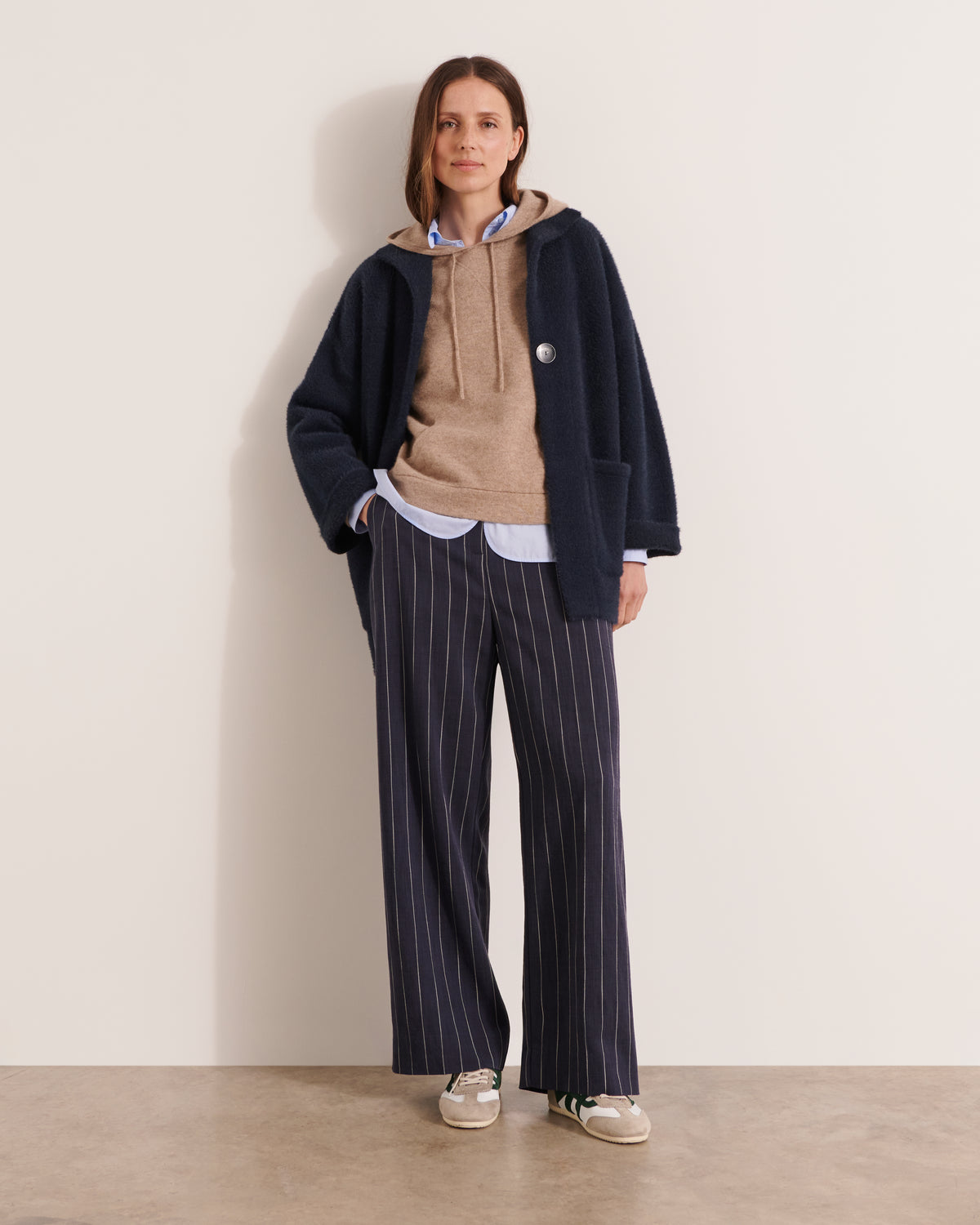 Veste en maille jacquard poilue VALERIANE/12009/881