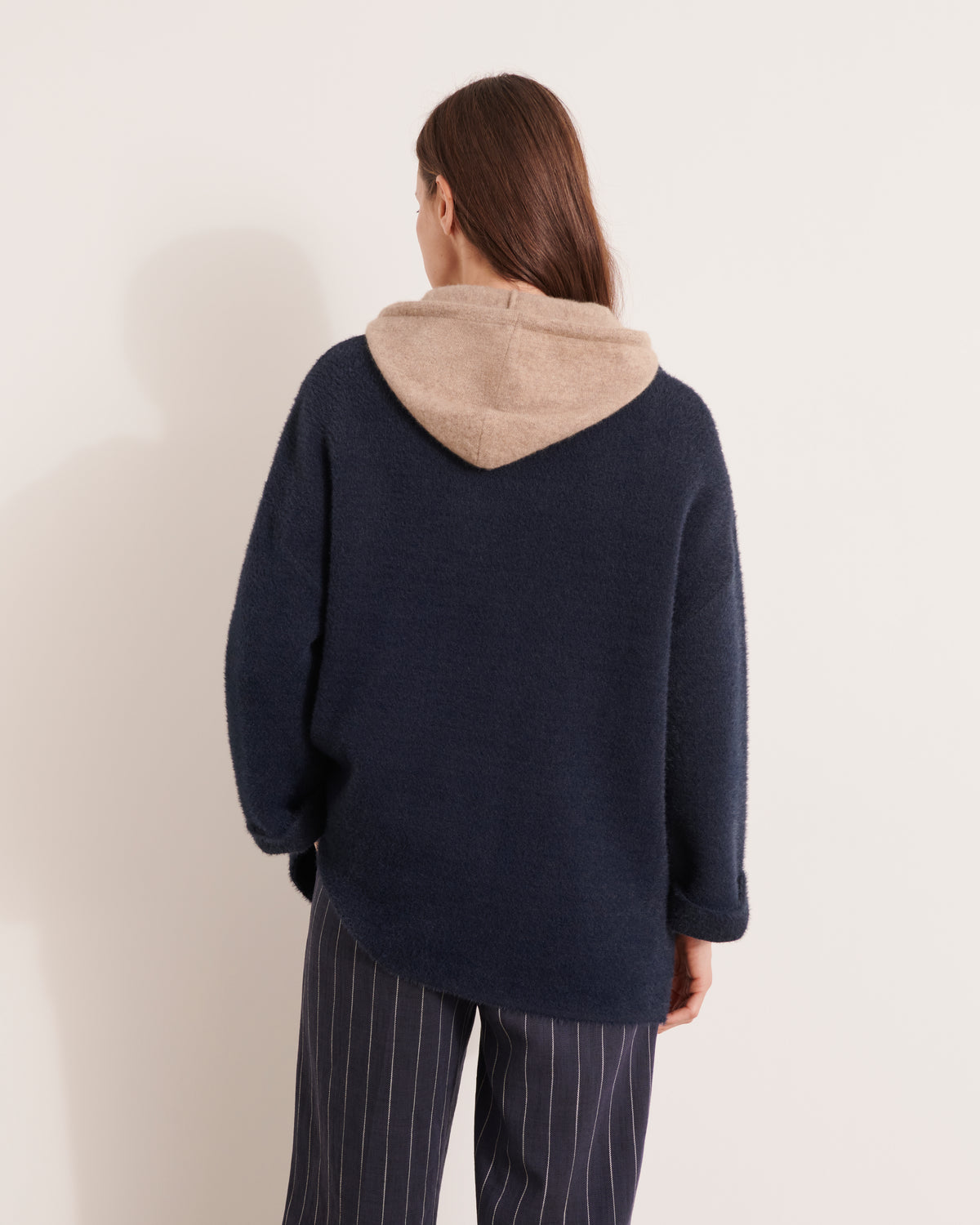 Veste en maille jacquard poilue VALERIANE/12009/881