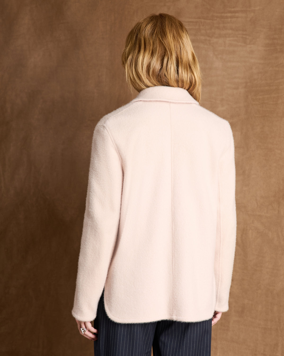 Veste beige courte boutonnée VIENNE/14066/781