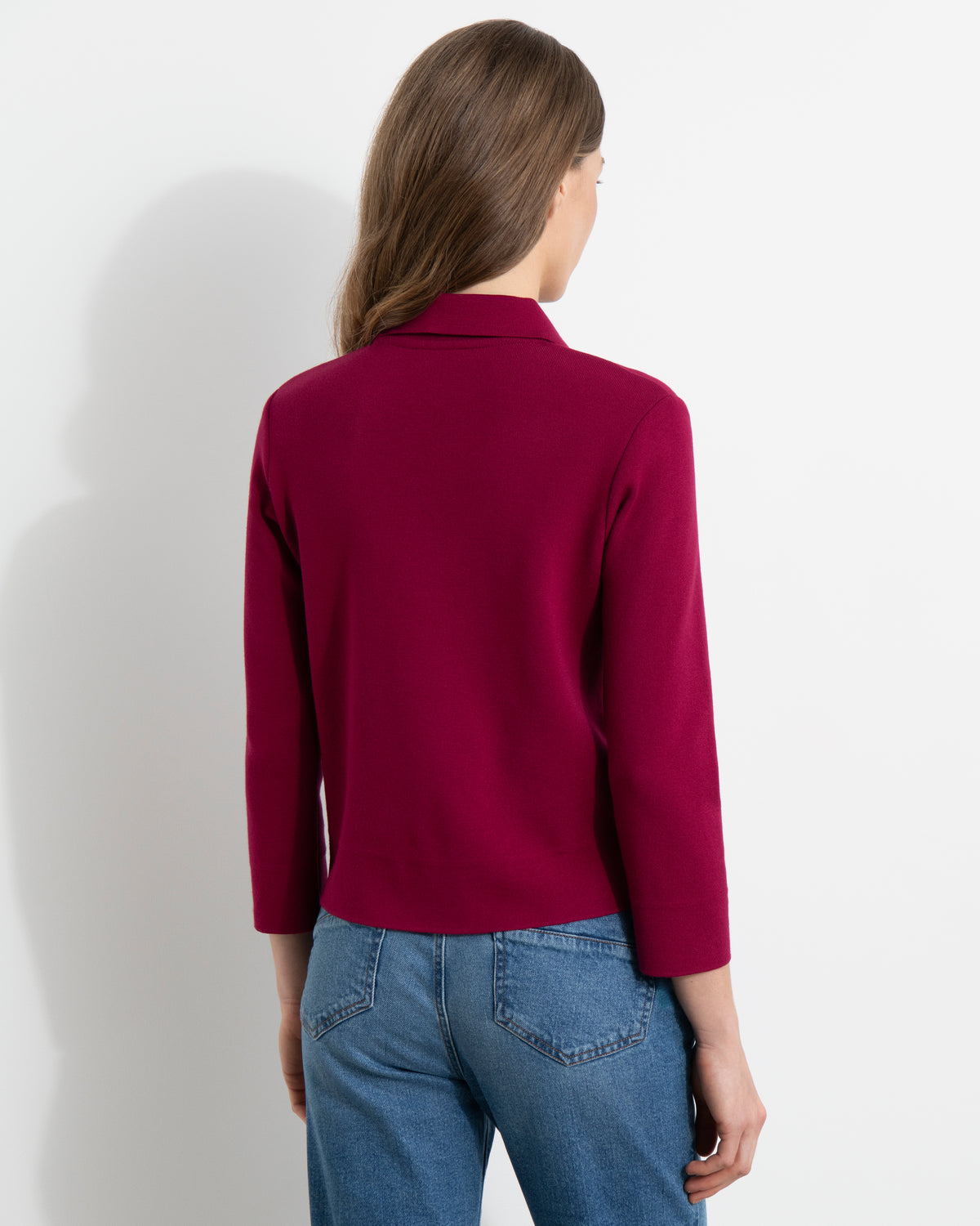 Veste rose en maille milano stretch VIVIENNE13/13085/102