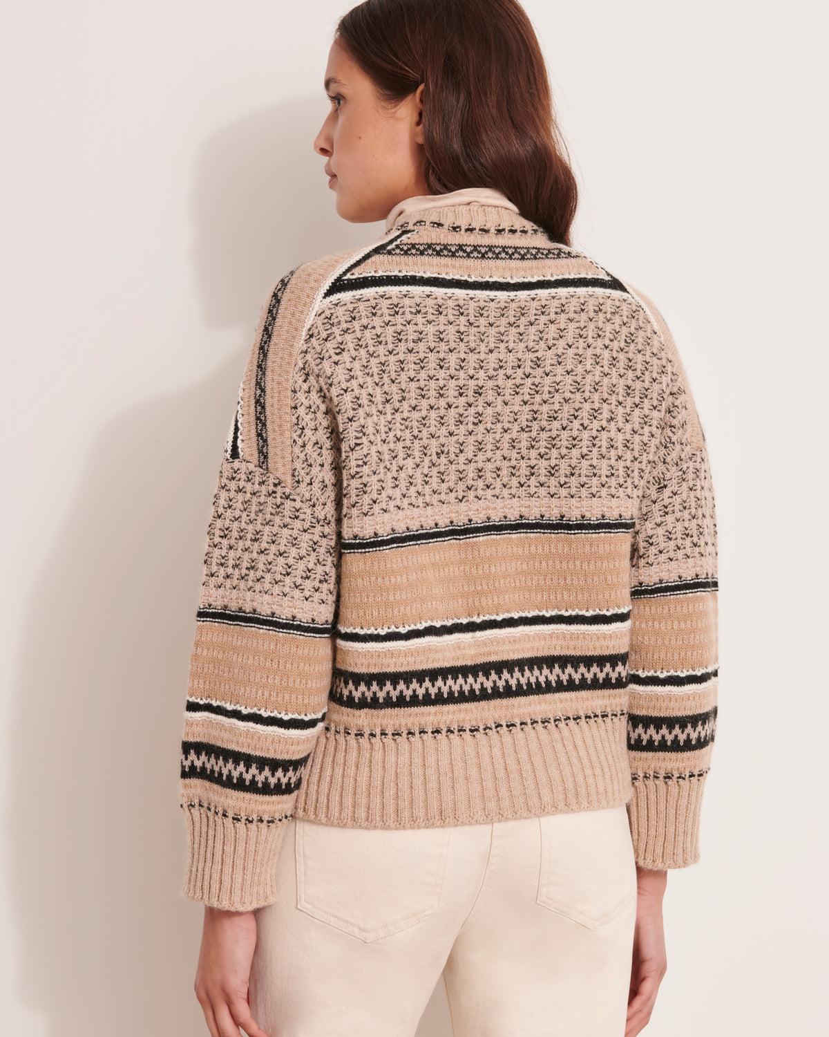 Oversized jacquard knit jacket VOLIGE-JACQ/12014/781