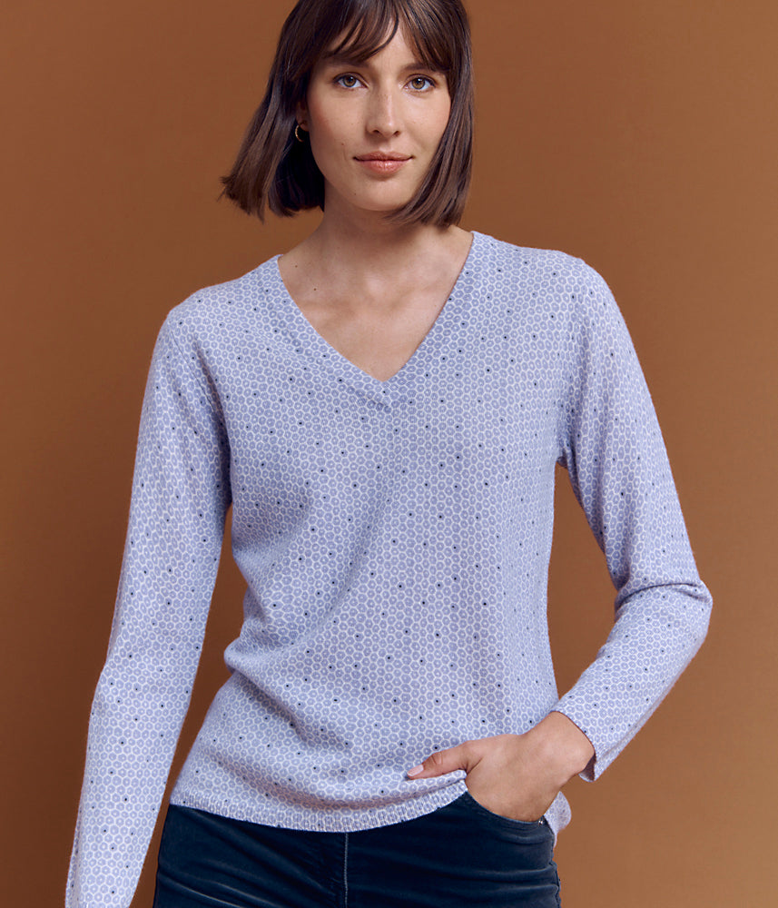 Jersey de punto de lana y cachemira ALVEOLE/84142/891